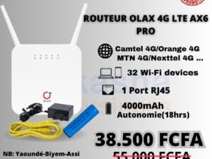 OLAX AX6 PRO Dual Band Wireless Router 4G LTE 32users (Battery 4000mAh)