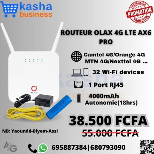 WhatsApp Image 2023 06 04 at 18.25.11 OLAX AX6 PRO Dual Band Wireless Router 4G LTE 32users (Battery 4000mAh)
