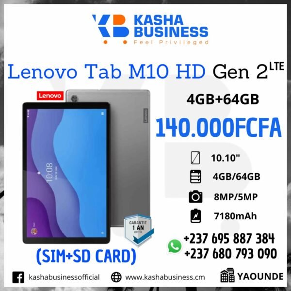 Lenovo Tab M10 HD Gen 2 LTE (4GB,64GB)