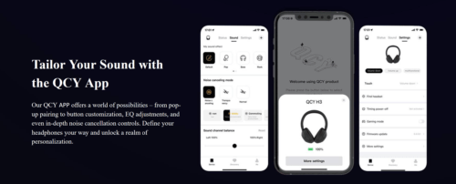 QCY H3 ANC Bluetooth Headphones Over Ear, Active Noise Cancelling - Image 9