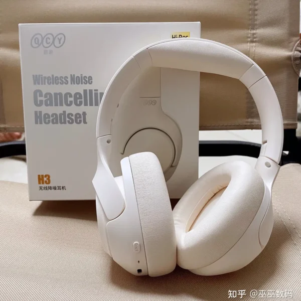QCY H3 Wireless Headphones, 43dB Hybrid ANC, 60H Playtime